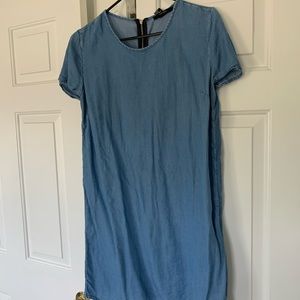 Denim shift dress size small